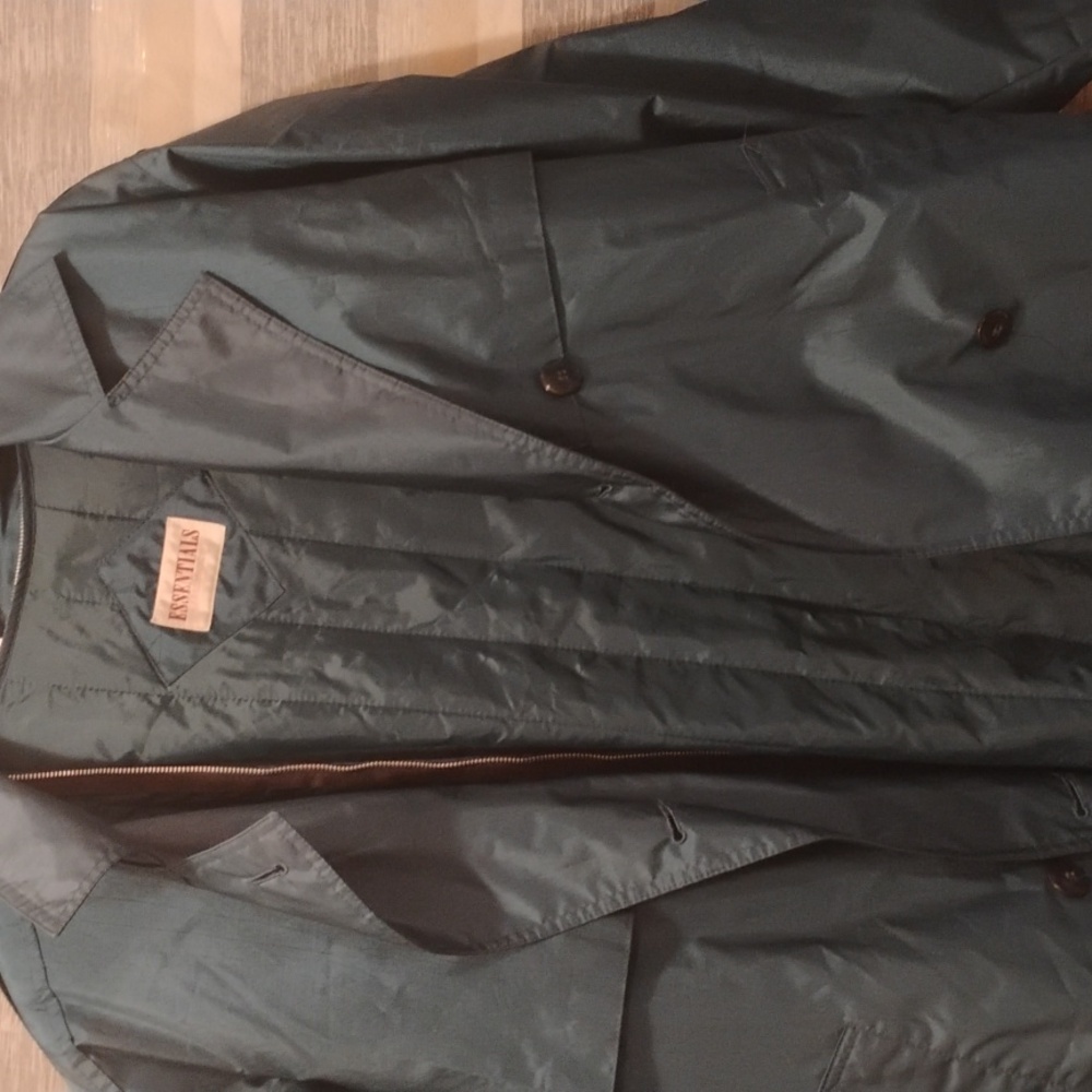 Essentials Deep Greentrench Coat - image 2